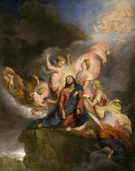 The Angels Ministering to Christ, painted in 1849, George Hayter